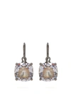 Bottega Veneta - Cubic Zirconia Drop Sterling Silver Earrings - Womens - Gold