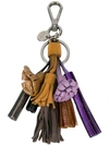 Prada Tasselled Keyring - Multicolour