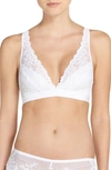 Wacoal Embrace Lace Wire Free Bralette In Delicious White