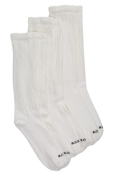 Hue 3-pack Slouch Socks In White Pack