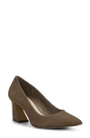 Vince Camuto Hailenda Pointed Toe Pump In Mink Suede