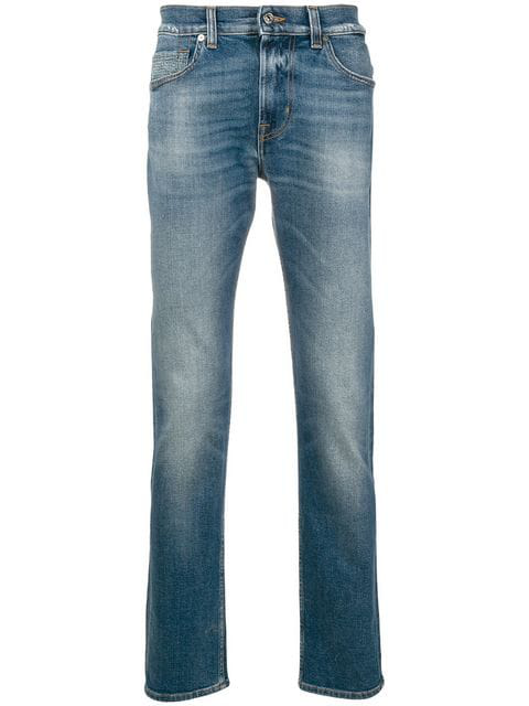 Misbhv 7 For All Mankind Straight Leg Jeans - Blue | ModeSens