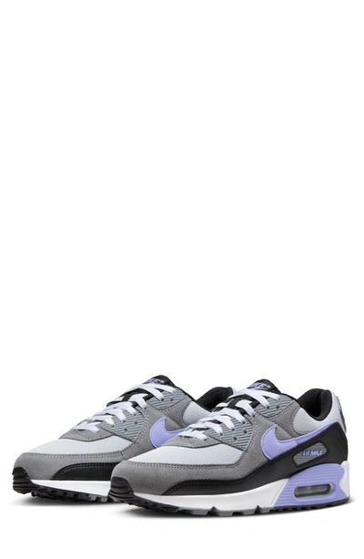 Nike Air Max 90 Trainer In Photon Dust/ Light Thistle