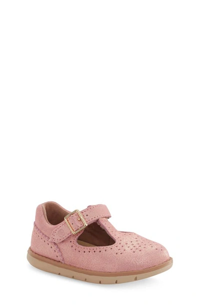 Stride Rite Kids' Srt Nell Mary Jane Shoe In Blush Shimmer