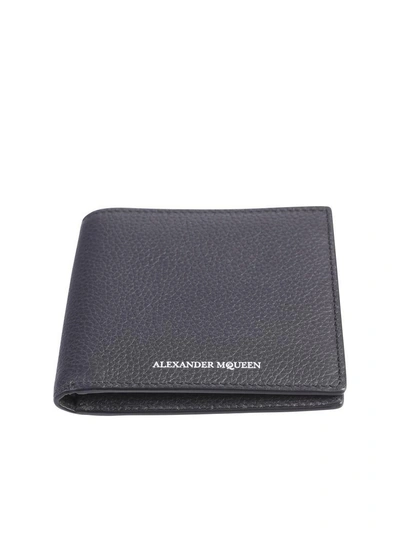 Alexander Mcqueen Black Branded Wallet