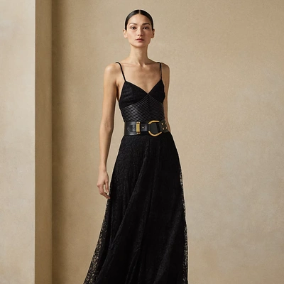 Polo Ralph Lauren Jerome Rebrode Lace Cocktail Dress In Black | ModeSens