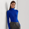 Ralph Lauren Ribbed Turtleneck Sweater In Sapphire Star