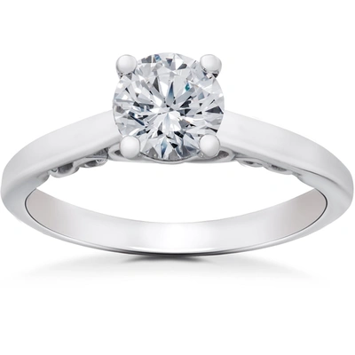 Pompeii3 1/2 Ct Lab Created Eco Friendly Diamond Gabriella Engagement Ring 14k White Gold In Multi