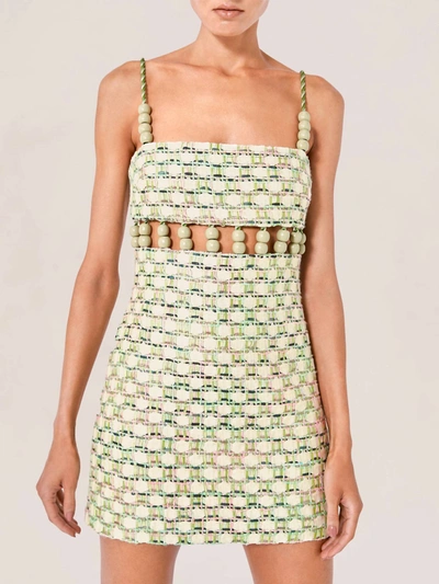 ALEXIS THEA DRESS IN MINT WEAVE 