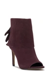 Vince Camuto Amesha Open Toe Bootie In Petit Sirah