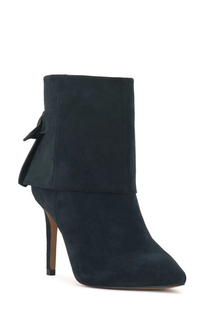 Vince Camuto Kresinta Foldover Cuff Pointed Toe Bootie In Evergreen