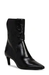 Vince Camuto Quindele Pointed Toe Bootie In Black Leather