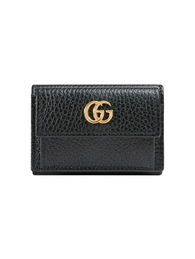 Gucci Gg Mermont Leather Wallet - Black