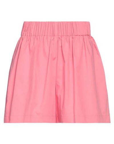 Red Valentino Woman Shorts & Bermuda Shorts Coral Size 00 Cotton, Elastane In Pink