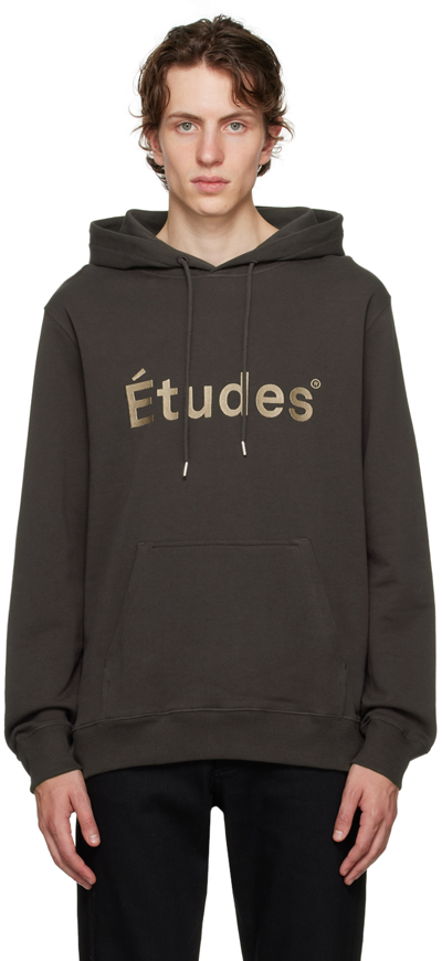 Etudes Studio Klein Études Organic Cotton Hoodie In Brown