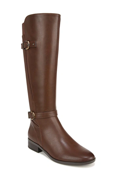 Naturalizer Sahara Riding Boot In Dark Brown Wc