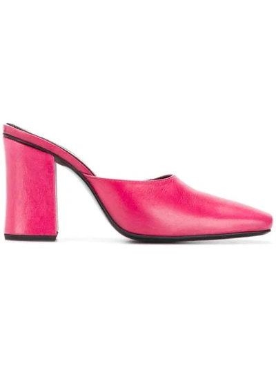 Dorateymur Chunky Heel Mules - Pink