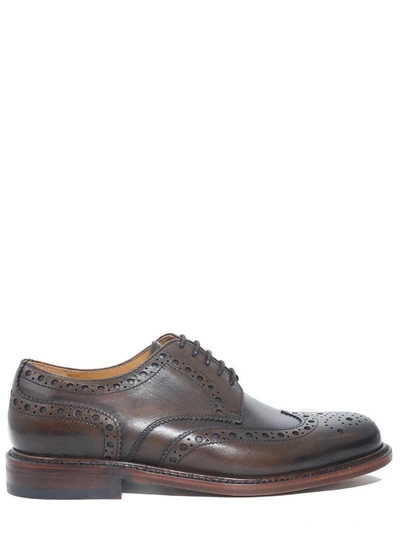 Berwick - Lace-up Leather Shoes In Brown