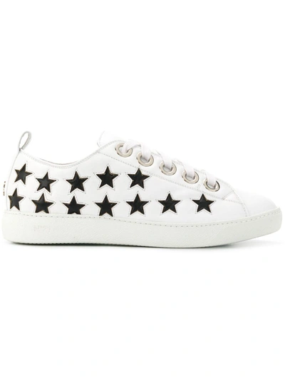N°21 Nº21 Star Embellished Sneakers - White