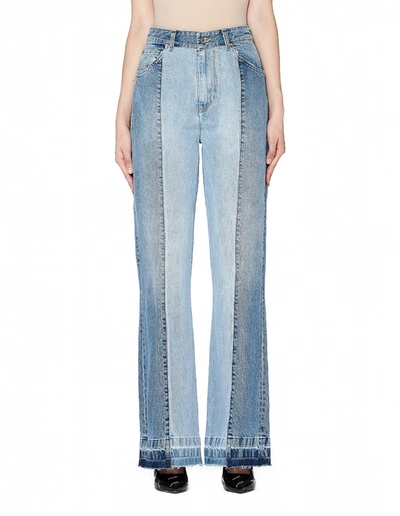 Golden Goose Double-denim High-rise Jeans In Blue