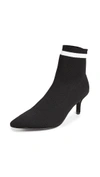 Jaggar Textile Knit Booties In Black