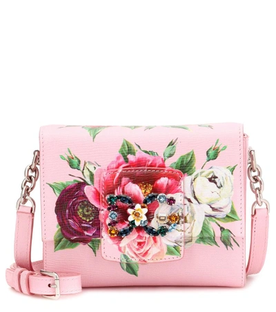 Dolce & Gabbana Leather Dg Millennials Cross Body Bag In Pink
