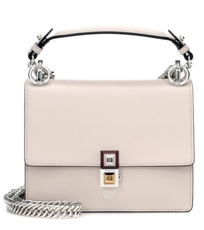 Fendi Kan I Small Shoulder Bag In Grey Dust/multicolor