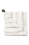 Crane Air Luxe Cotton Baby Blanket In White