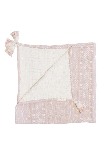 Crane Air Luxe Cotton Baby Blanket In Pink