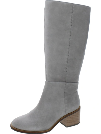 Splendid Addison Womens Leather Tall Knee-high Boots In Grey