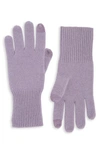Nordstrom Rack Cashmere Gloves In Purple Ash