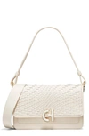 Cole Haan Mini Shoulder Bag In Ivory/ Woven