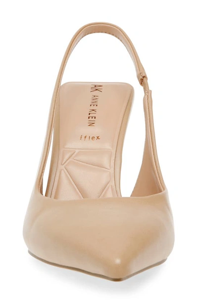 Anne Klein Indianna Slingback Pump In Nude Patent