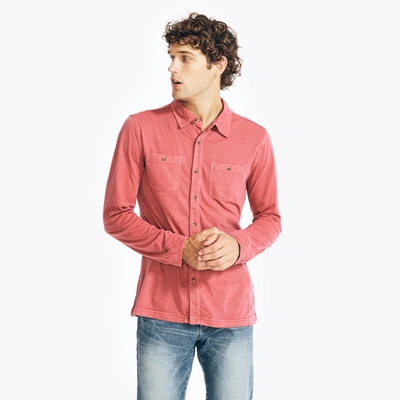 Nautica Mens Patch Pocket Shirt In Multi