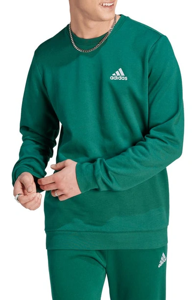 Adidas Originals Fleece Crewneck Sweatshirt In College Green