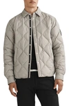 Rag & Bone Icons Dane Quilted Shirt Jacket In Elephant