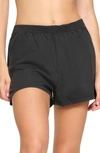Skims Outdoor Jersey Shorts In Washed Onyx