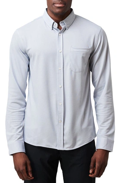 Western Rise Limitless Merino Wool Blend Button-down Shirt In Light Blue