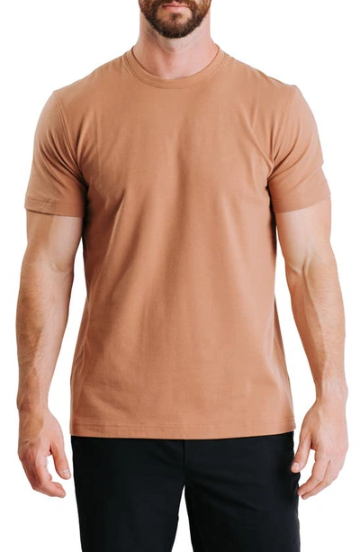 Western Rise Cotton Blend Jersey T-shirt In Brick