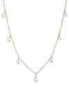 Set & Stones Meri Freshwater Pearl Chain Necklace In Gold