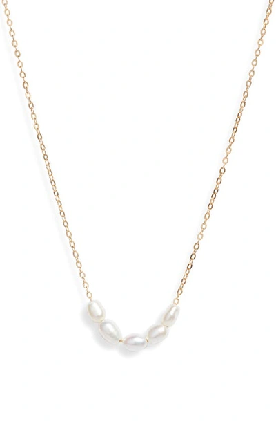 Set & Stones Landon Freshwater Pearl Necklace In Gold