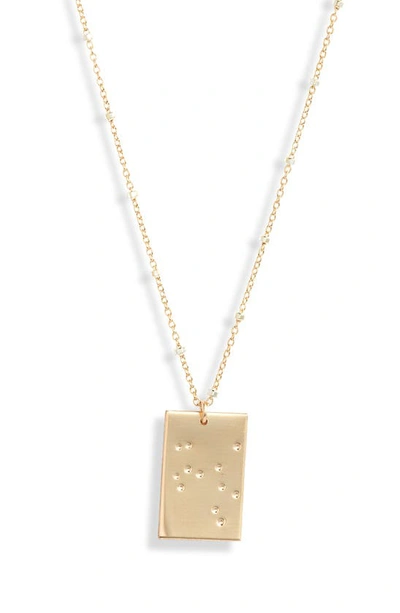 Set & Stones Zodiac Constellation Pendant Necklace In Gold - Sagittarius