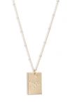 Set & Stones Zodiac Constellation Pendant Necklace In Gold - Virgo