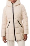 Bernardo Hooded Water Resistant Puffer Jacket In Buttermilk