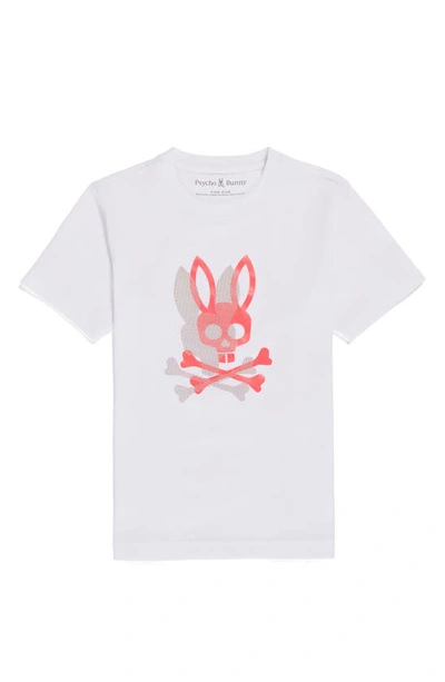 Psycho Bunny Kids' Chicago Hd Dotted Graphic T-shirt In White