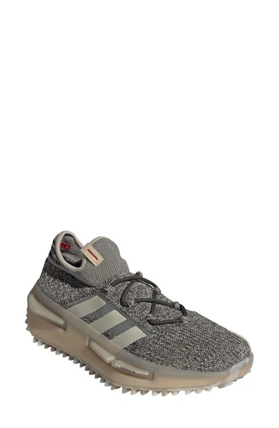 Adidas Originals Nmd_s1 Trainer In Beige/ Olive/ Better Scarlet