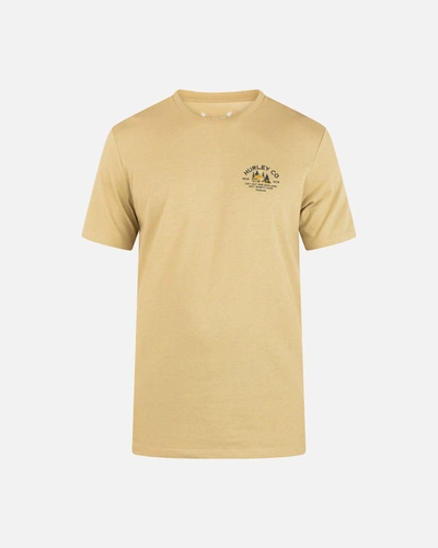 United Legwear Men's Everyday Explore Campin Short Sleeve T-shirt In Maple Cream