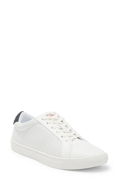 Official Program Court Low Top Sneaker In White/ Dark Grey