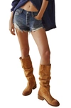 Free People Loving Good Vibes Denim Shorts In Workwear Vintage