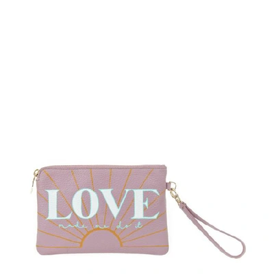 Meli Melo Pouch | "love Made Me Do It" | Mauve